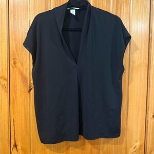 H&M Black V-Neck Blouse